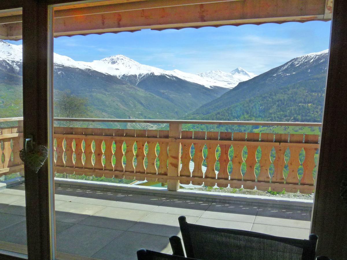 Mountain-View Chalet In Heremence With Terrace Exterior foto