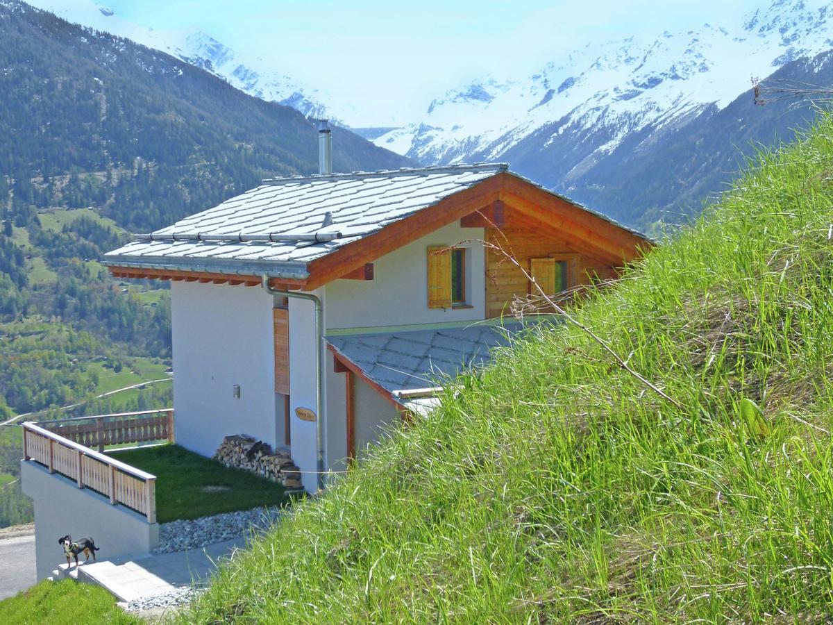 Mountain-View Chalet In Heremence With Terrace Exterior foto